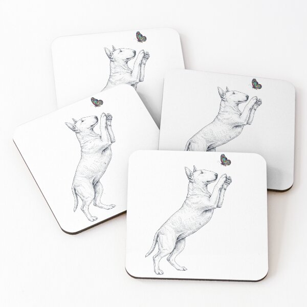 Item preview, Vintage Bull Terrier with Butterfly Dog Mom Owner designed and sold by TerryConnells.