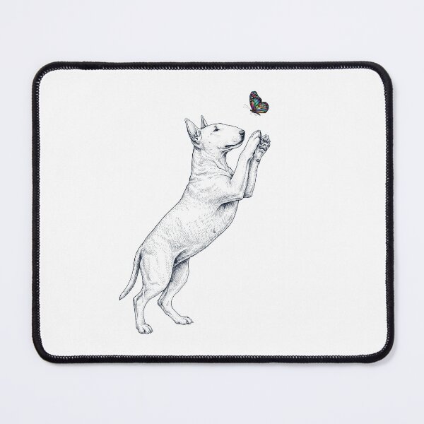Item preview, Vintage Bull Terrier with Butterfly Dog Mom Owner designed and sold by TerryConnells.
