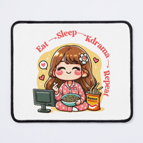 Item preview, Eat Sleep Kdrama Repeat - Funny Kdrama designed and sold by Kdramarewind.