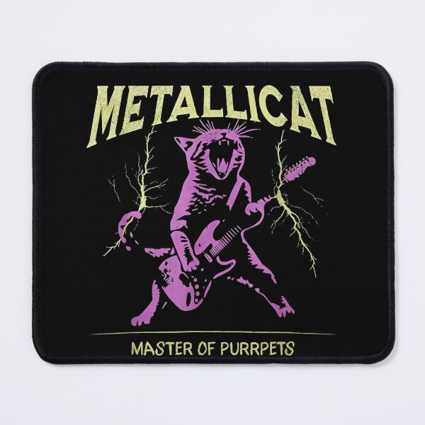 Item preview, Metallicat Master Of Purrpets Cat Metal Music Lover Pun designed and sold by SeraXYZ.