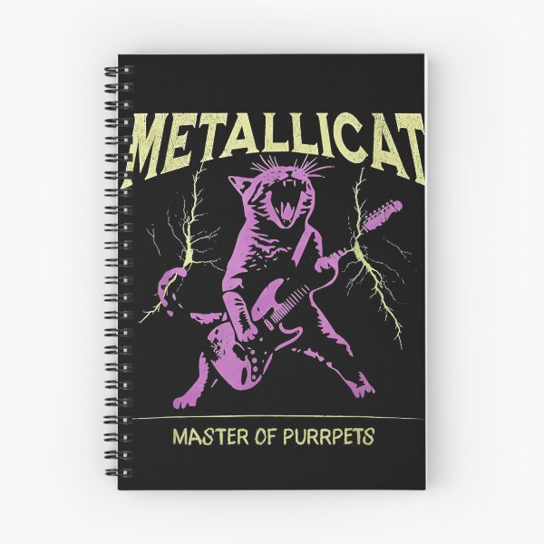 Item preview, Metallicat Master Of Purrpets Cat Metal Music Lover Pun designed and sold by SeraXYZ.