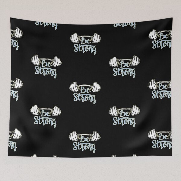 Item preview, Be Strong Weights Barbell Gym Motivation Strong designed and sold by AstronautMerch.