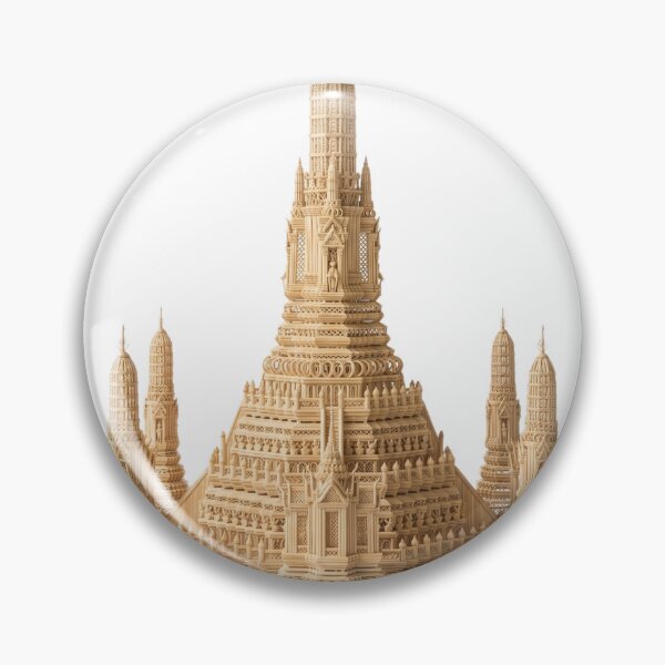 Item preview, Elegant handcrafted woven sculpture inspired by Wat Arun Temple in Thailand designed and sold by Siam Soul Studio.