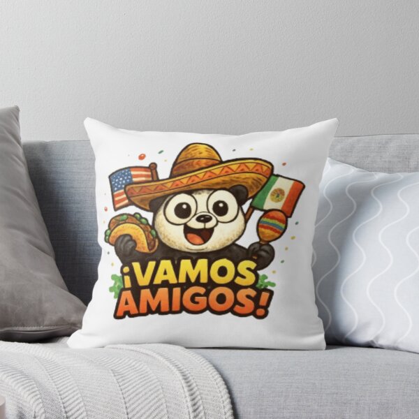 Item preview, ¡Vamos Amigos! Panda Fiesta Soccer Fan Sticker designed and sold by syndia2209.