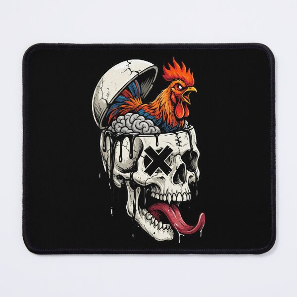 Item preview, Rooster Outta My Mind Gothic Skull Streetwear designed and sold by seven things shop.