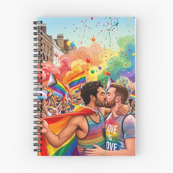 Item preview, Gay Couple Kissing Pride Parade Love Is Love designed and sold by bakosshops.