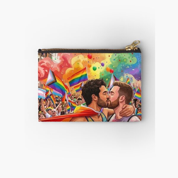 Item preview, Gay Couple Kissing Pride Parade Love Is Love designed and sold by bakosshops.