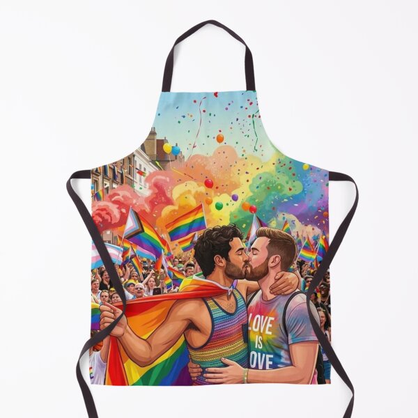 Item preview, Gay Couple Kissing Pride Parade Love Is Love designed and sold by bakosshops.