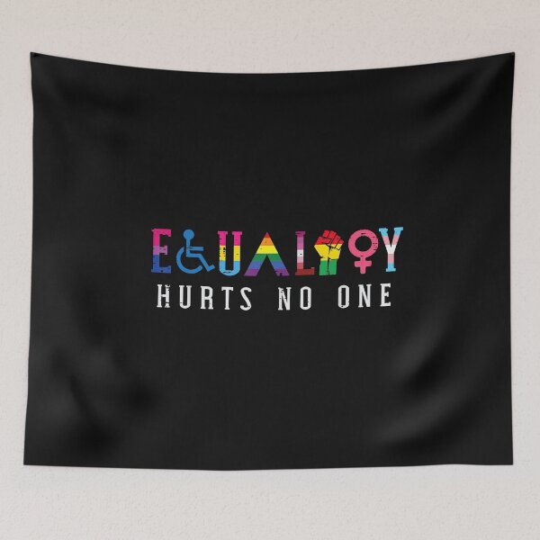 Item preview, Equality Hurts No One LGBTQ Pride Human Rights Quote Design designed and sold by Lilbahlil.