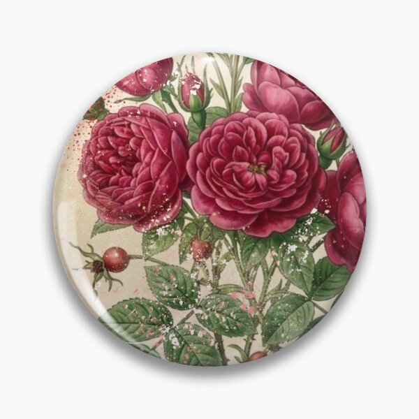 Item preview, Vintage Red Rose Stamp - Aesthetic Botanical Flower Art designed and sold by Atlasoloji.