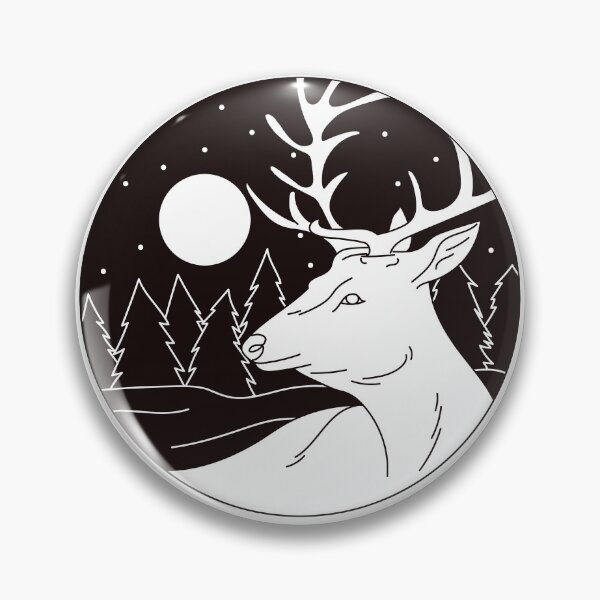 Item preview, The quote "LIFE IS BETTER IN THE WILD EXPLORE"  with a picture of a dear and moon lit forest designed and sold by MKTreasures.