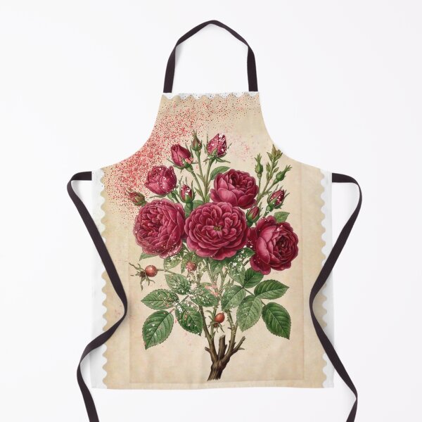 Item preview, Vintage Red Rose Stamp - Aesthetic Botanical Flower Art designed and sold by Atlasoloji.