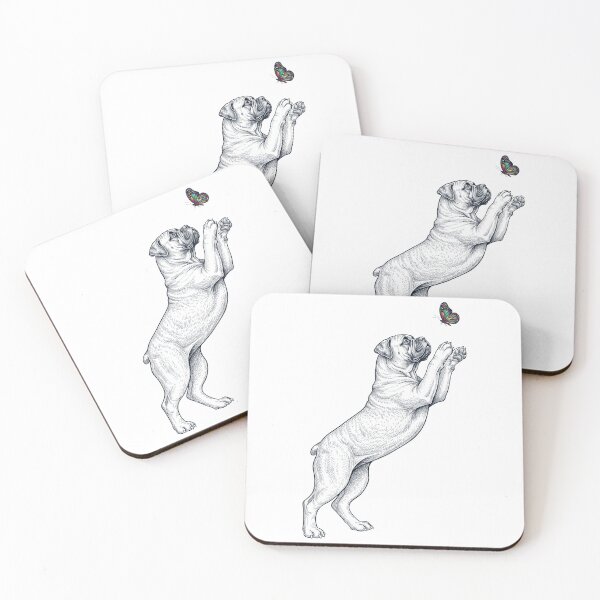 Item preview, Vintage Bullmastiff with Butterfly Dog Mom Owner designed and sold by TerryConnells.