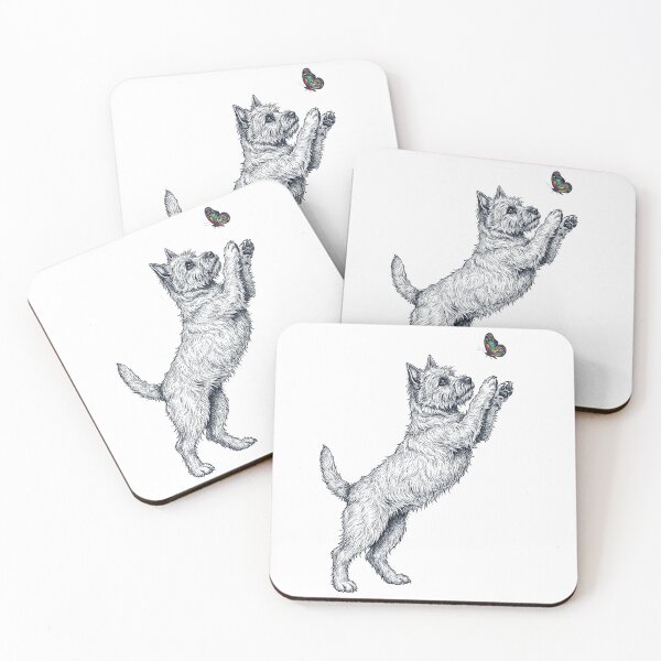 Item preview, Vintage Cairn Terrier with Butterfly Dog Mom Owner designed and sold by TerryConnells.