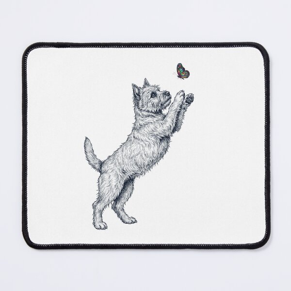 Item preview, Vintage Cairn Terrier with Butterfly Dog Mom Owner designed and sold by TerryConnells.