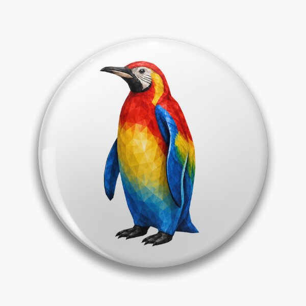 Item preview, Macaw Penguin – Tropical Geometric Fusion designed and sold by filou designs.