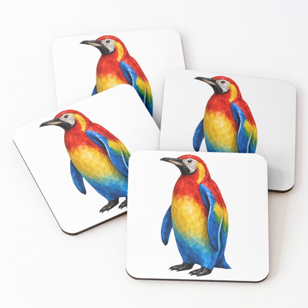 Item preview, Macaw Penguin – Tropical Geometric Fusion designed and sold by filou designs.