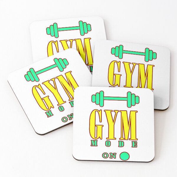 Item preview, Gym Mode On Neon Weights Fitness Motivation designed and sold by AstronautMerch.