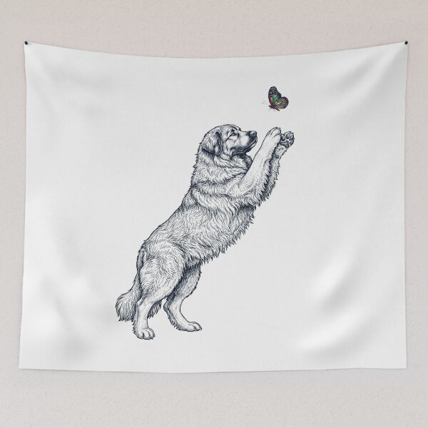 Item preview, Vintage Caucasian Shepherd Dog with Butterfly Dog Mom Owner designed and sold by TerryConnells.