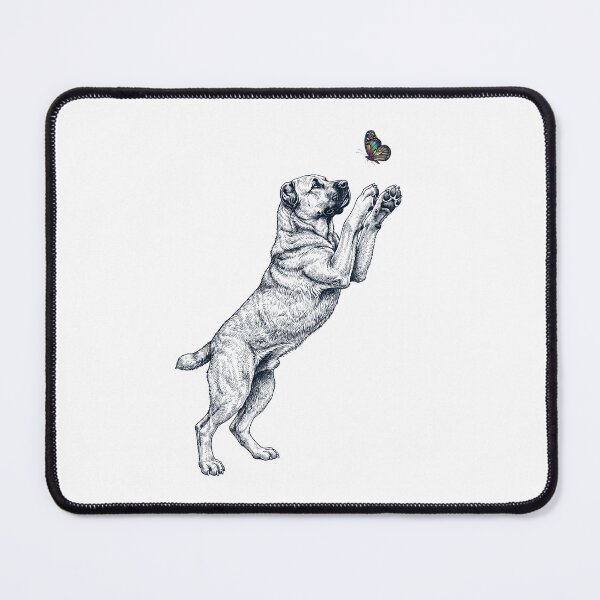 Item preview, Vintage Central Asian Shepherd Dog with Butterfly Dog Mom Owner designed and sold by TerryConnells.