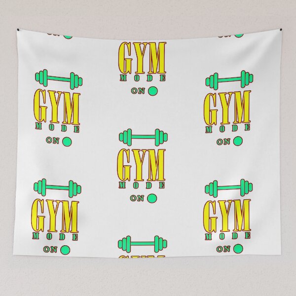 Item preview, Gym Mode On Neon Weights Fitness Motivation designed and sold by AstronautMerch.