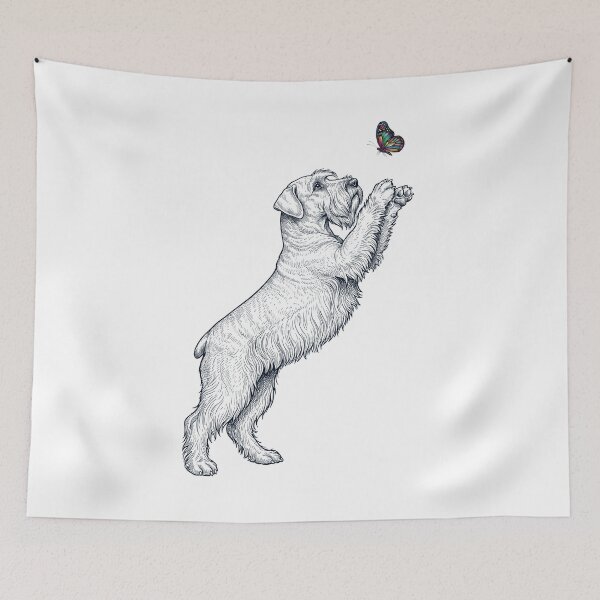 Item preview, Vintage Cesky Terrier with Butterfly Dog Mom Owner designed and sold by TerryConnells.