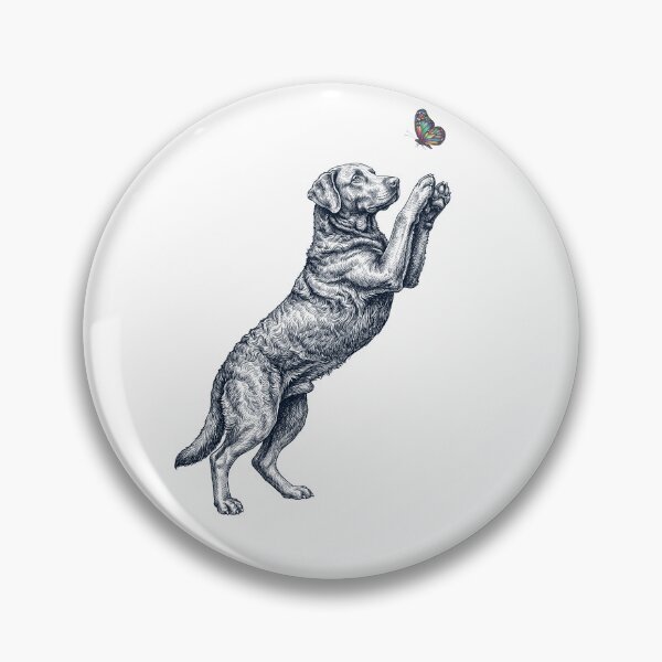 Item preview, Vintage Chesapeake Bay Retriever with Butterfly Dog Mom Owner designed and sold by TerryConnells.