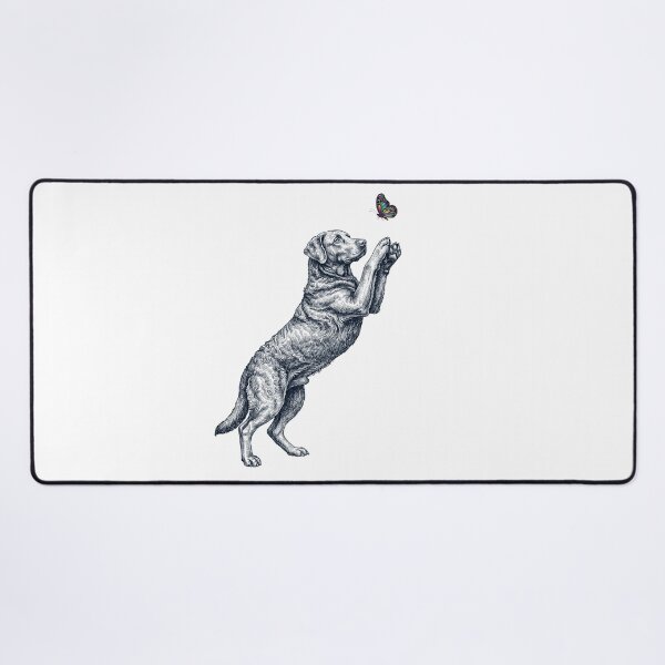 Item preview, Vintage Chesapeake Bay Retriever with Butterfly Dog Mom Owner designed and sold by TerryConnells.