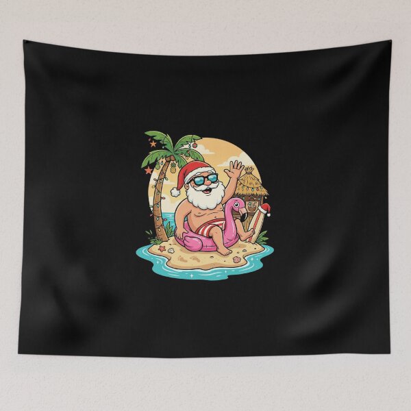 Item preview, Christmas In July Tropical Santa designed and sold by dudelinart.