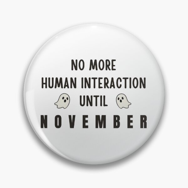 Item preview, Social Battery Halloween.  No More Human Interaction Until November designed and sold by ChernotytskaArt.