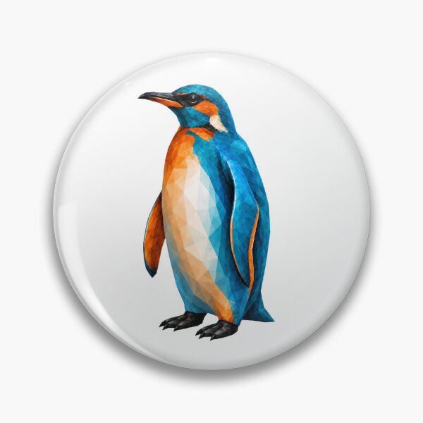 Item preview, Kingfisher Penguin – Geometric River Jewel designed and sold by filou designs.