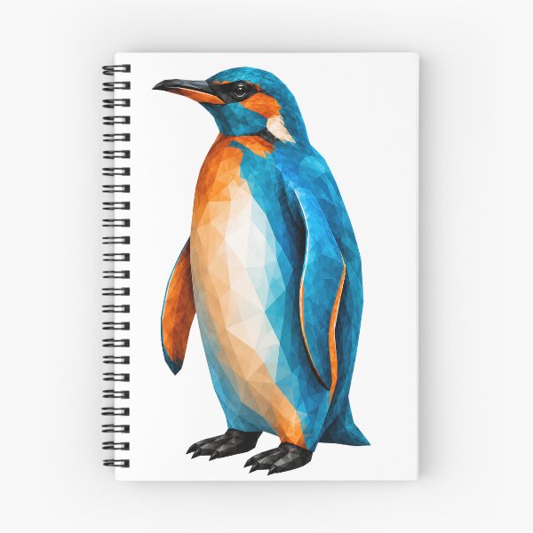 Item preview, Kingfisher Penguin – Geometric River Jewel designed and sold by filou designs.