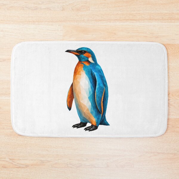 Item preview, Kingfisher Penguin – Geometric River Jewel designed and sold by filou designs.