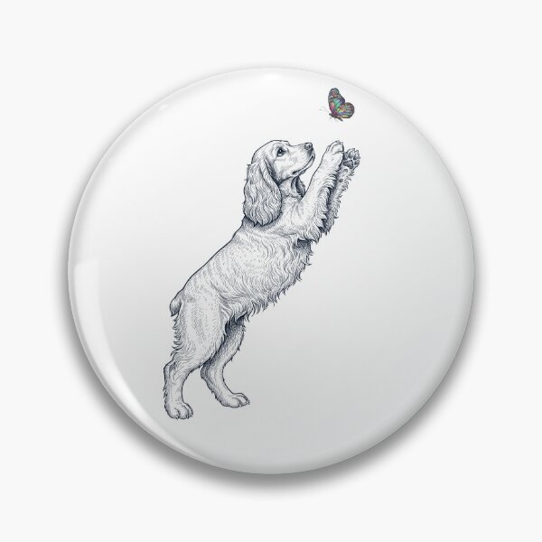 Item preview, Vintage Cocker Spaniel with Butterfly Dog Mom Owner designed and sold by TerryConnells.