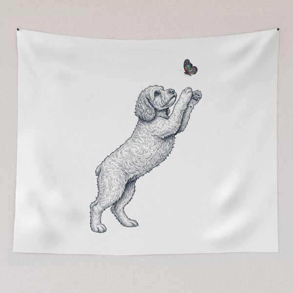 Item preview, Vintage Cockapoo with Butterfly Dog Mom Owner designed and sold by TerryConnells.