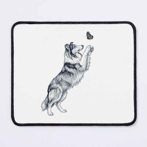 Item preview, Vintage Collie with Butterfly Dog Mom Owner designed and sold by TerryConnells.