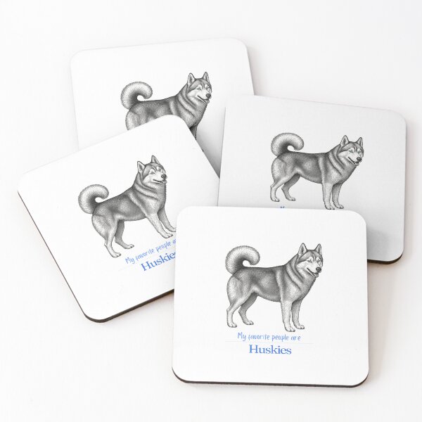 Item preview, My Favorite People Are Huskies | Husky Mom Dad Gift | Husky Christmas Gift | Husky Birthday Gift | Siberian Husky Shirt Mug Sticker designed and sold by The Frog.