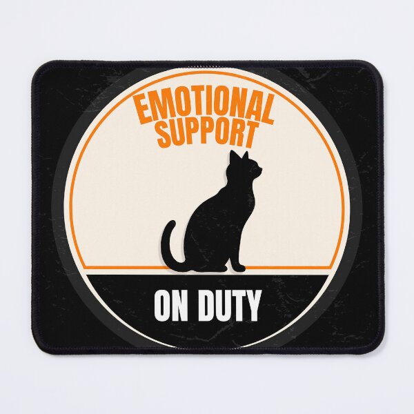 Item preview, Emotional Support Cat On Duty Funny Cat Lover Badge Design designed and sold by Uvclick.