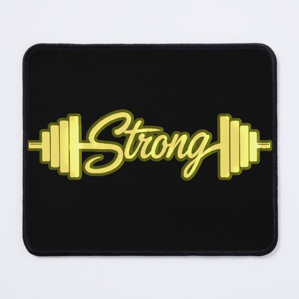 Item preview, Strong Barbell Weights Lettering Gold Gym designed and sold by AstronautMerch.