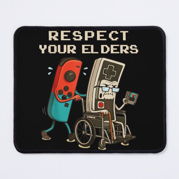 Item preview, Respect Your Elders Retro Gamer Video Games Player designed and sold by SeraXYZ.