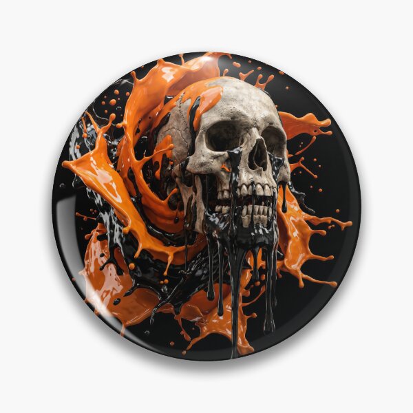 Item preview, Abstract Skull Liquid Paint Splash Art designed and sold by seven things shop.