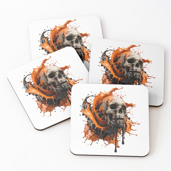 Item preview, Abstract Skull Liquid Paint Splash Art designed and sold by seven things shop.