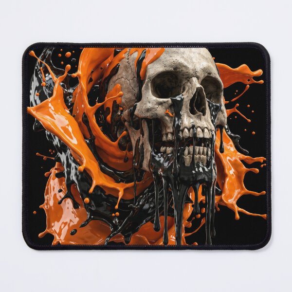 Item preview, Abstract Skull Liquid Paint Splash Art designed and sold by seven things shop.