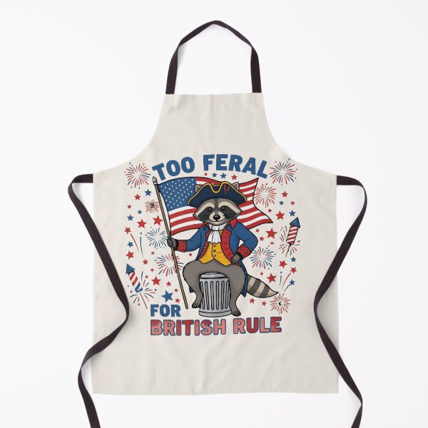 Item preview, Too Feral For British Rule Raccoon Shirt – Funny Patriotic Trash Panda T-shirt designed and sold by ZyxDes.