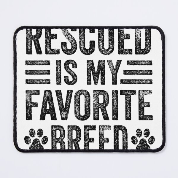 Item preview, Rescued Is My Favorite Breed Dog Cat Lover Owner Adopt Funny T-Shirt designed and sold by rawr00.