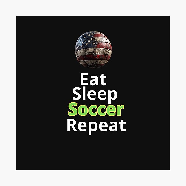 Item preview, Eat Sleep Soccer Repeat – USA 2026 Football World Cup Design designed and sold by Dovla91.