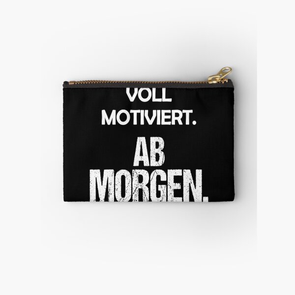 Item preview, Fully motivated starting tomorrow! Funny saying designed and sold by MinimalChaosDE.