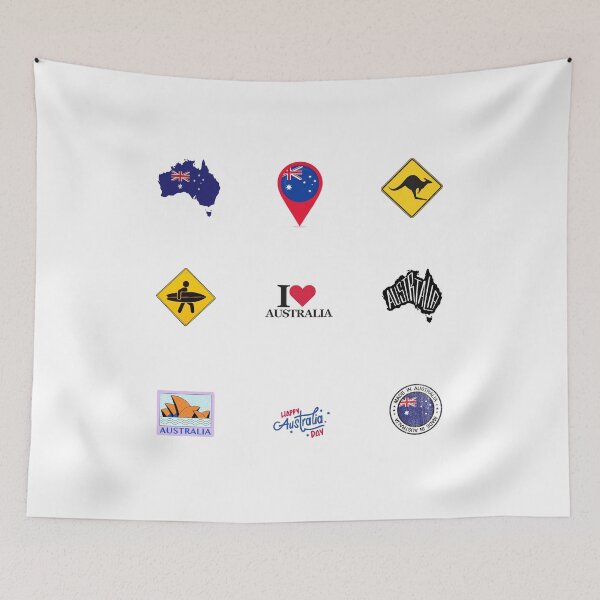 Item preview, Australia Travel Icons designed and sold by shoppypod.