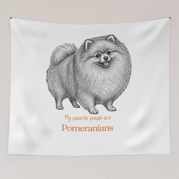 Item preview, My Favorite People Are Pomeranians | Pomeranian Mom Dad Gift | Pomeranian Christmas Gift | Birthday Gift | Pom Fluffy Dog Shirt Mug Sticker designed and sold by The Frog.