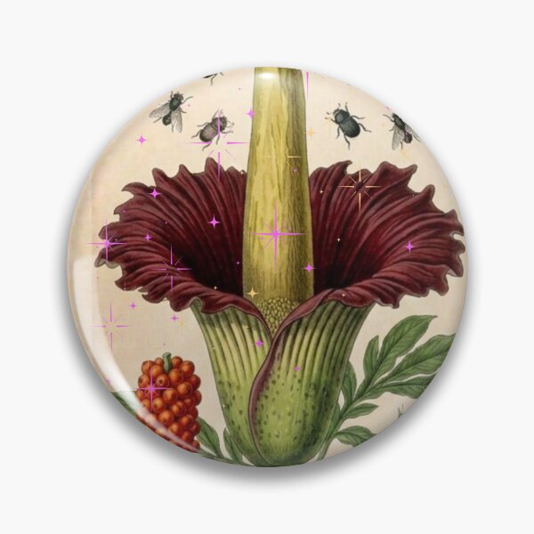Item preview, Vintage Titan Arum Stamp - Aesthetic Botanical Flower Art  designed and sold by Atlasoloji.
